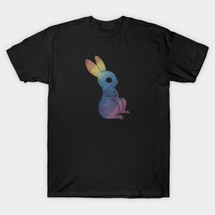 Rainbow magic bunny of the galaxy black T-Shirt